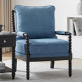 DUHOME Linen Fabric Spindle Accent Chair by DuhomeElegantLifestyle
