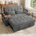 63" Convertible Sofa Bed Loveseat Sleeper Sofa by Unknown