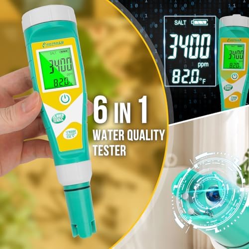 UIUZMAR Pool Salt pH Tester Upgrade pH and ORP Meter Accurate Pool Water - Image 6