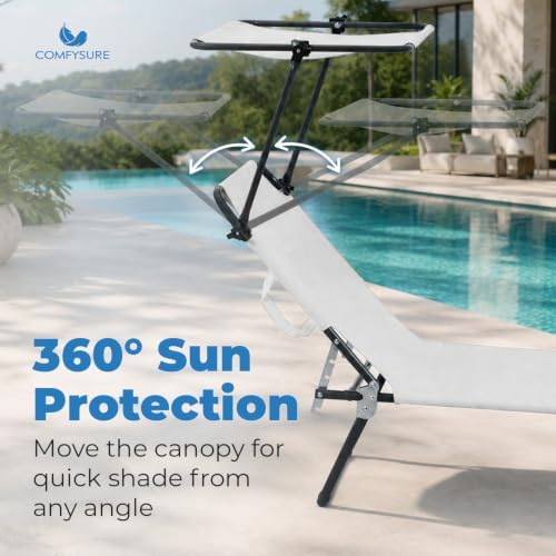Folding Outdoor Lounge Chair - Image 6