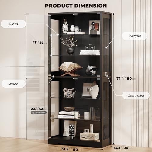 BROTTAR 71" Tall Display Cabinet - Image 2