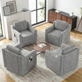 360°Swivel Accent Chair with Lumbar Support, Swivel Armchair with Deep Seat by LegacyAmerhomeDirect