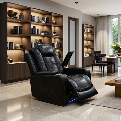 Power Recliner Chair Set, Living Room Furniture Sets, Modern Reclining Single by Toseslo
