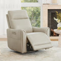 Watson & Whitely Power Recliner Chairs, Genuine Leather Grey by WatsonWhitely