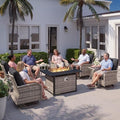 10Pcs Patio Rocking Swivel Chair by MuphyersPatioFurniture