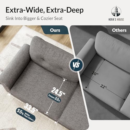 HERA'S HOUSE Modular Sectional Sofa and Chair Set - Image 7