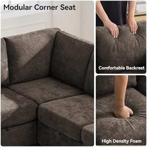 WUTUTUEE Corner Seat Module for Modular Sectional Couch Sofa - Image 3