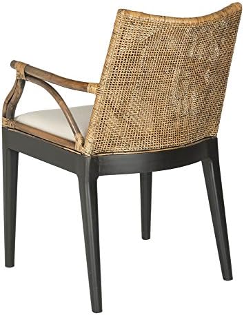 SAFAVIEH Gianni Wood Accent Chair, 19.8" Seat Brown/Black SEA4011A - Image 5