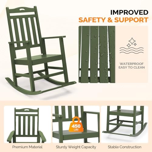 VINGLI Outdoor Rocking Chair - Image 4