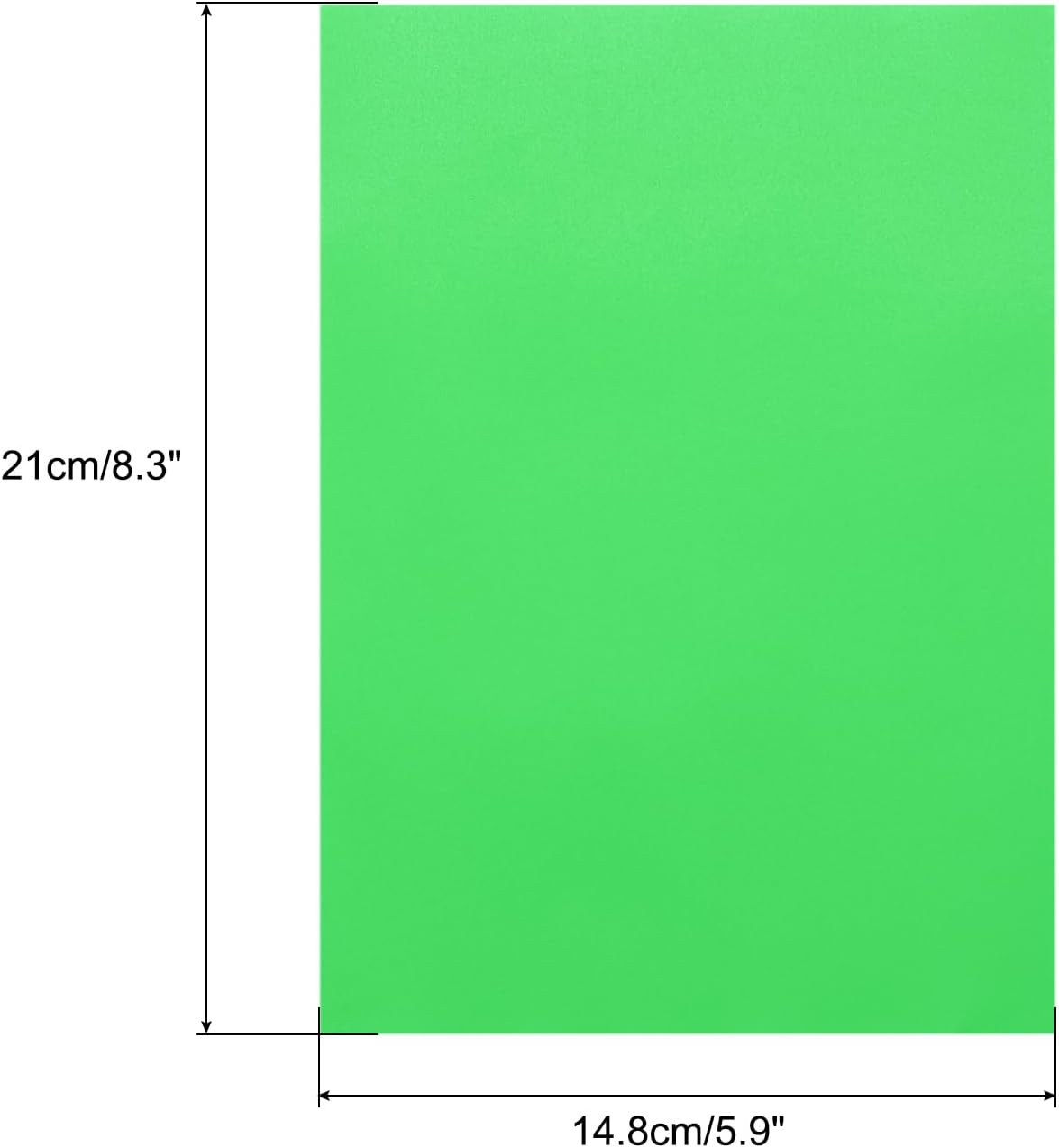 MECCANIXITY Colored Vellum Paper, 40 Sheet Green Transparency 8.3" x 5.9" Printable Vellum Paper, Translucent Vellum Sheets for Printing Wedding Invitations Ink Jet Laser Printer