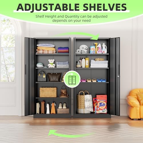 SUNCROWN 72" Metal Storage Cabinet - Image 5