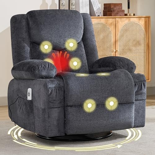 BOSMILLER Swivel Recliner Chair by Unknown
