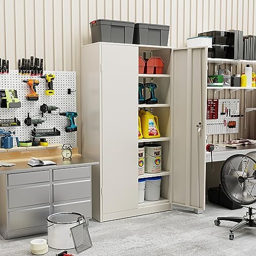 SUNCROWN 72" Metal Storage Cabinet - Image 2