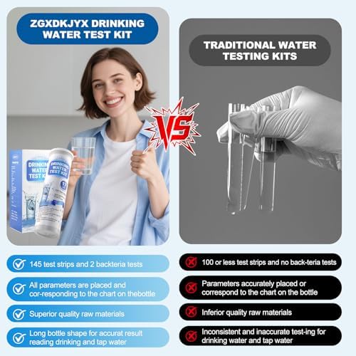 21-in-1 Home Drinking Water Testing Kit, 145 Strips + 4 Bacteria Tests - Image 6