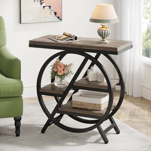 Tribesigns End Table Set of 2, 3-Tier Narrow Side Table - Image 3