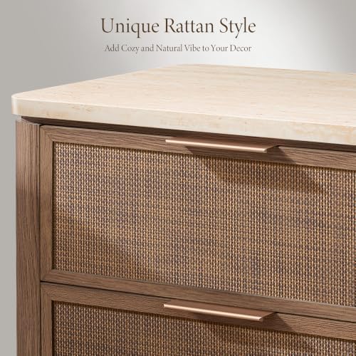 Night Stand, Rattan Nightstand - Image 3