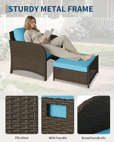 Garvee 5-Piece Outdoor Patio Conversation Set - Image 3
