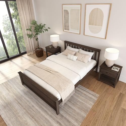 Plank+Beam Solid Wood Queen Bed Frame, Platform Bed - Image 5