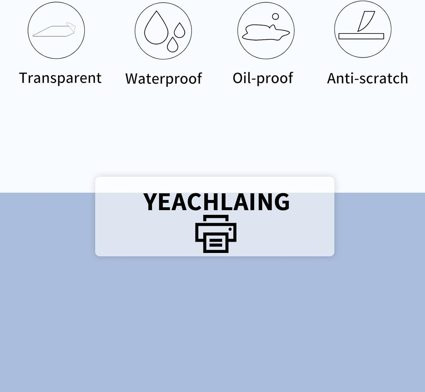 1" x 3" Transparent Thermal Label Stickers,Waterproof Thermal Printer Sticker Labels for Gift Wrapping, Self-Adhesive Name Price Tag DIY Custom Logo Design (500 pcs,Clear)