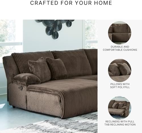 Signature Design by Ashley Manual Recliner Couch - Image 5