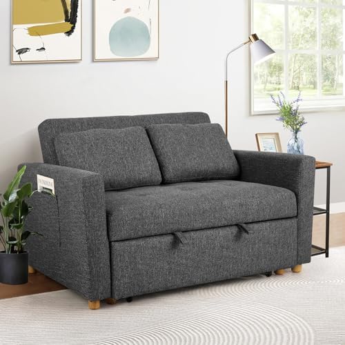 SEJOV Loveseat Sleeper, 3-in-1 Convertible Sofa Bed Pull Out - Image 6