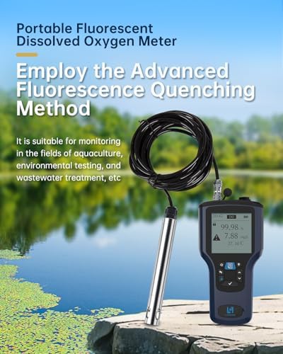 LOHAND Portable Fluorescent Dissolved Oxygen Meter, 0-20mg/L Measuring Range - Image 2