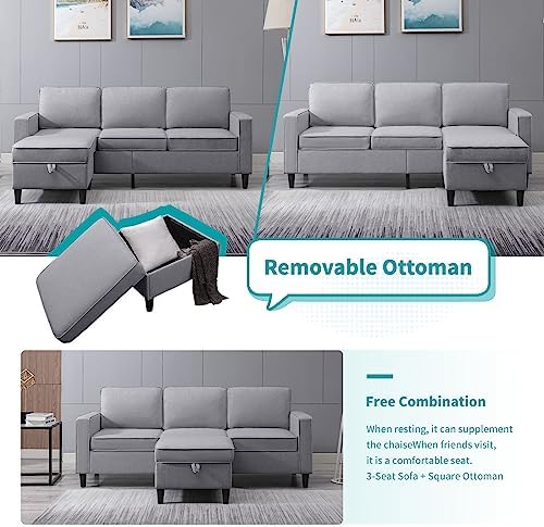 BALUS 78.4" W 3 Piece Living Room Sofa Set - Image 5