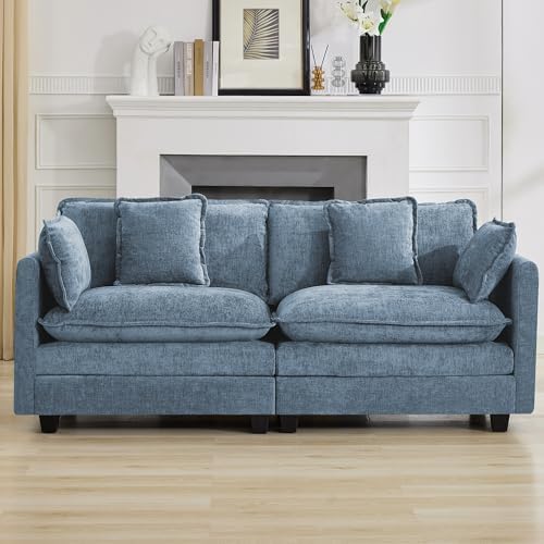 76'' Cloud Deep Seat Loveseat, Modular Sofa by WUTUTUEE