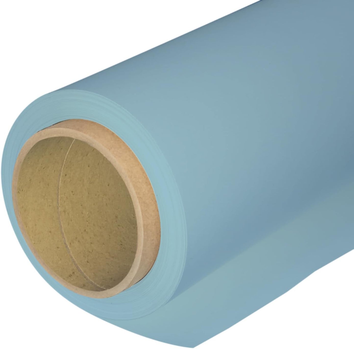 Seamless Photography Background Paper Roll, Blue Photo Paper Backdrop for Photography, Video and Streaming (53''x16 'Sky Blue)