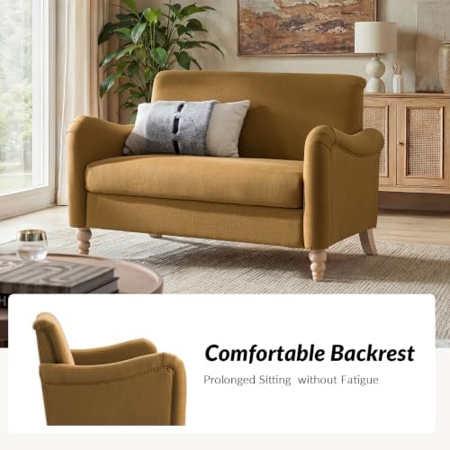 HULALA HOME 50.5" Farmhouse Loveseat Sofa, 2 Seater Sofa - Image 6