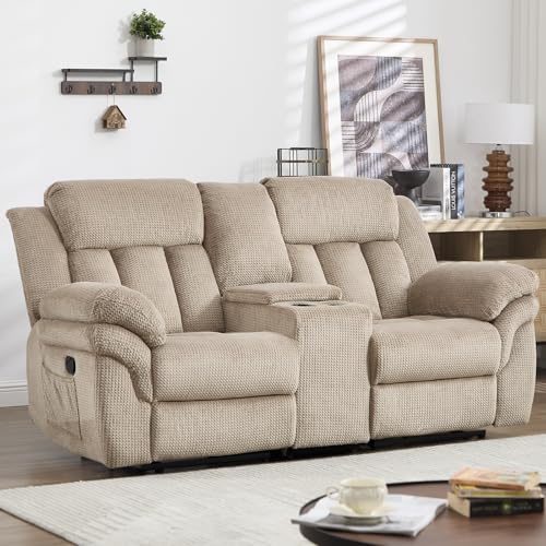 CANMOV Recliner Sofa Set, Manual Recliner Loveseat by CANMOV
