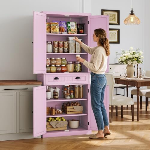 ARTPOWER 72" Tall Freestanding Pantry & Kitchen Storage Cabinet - Image 3