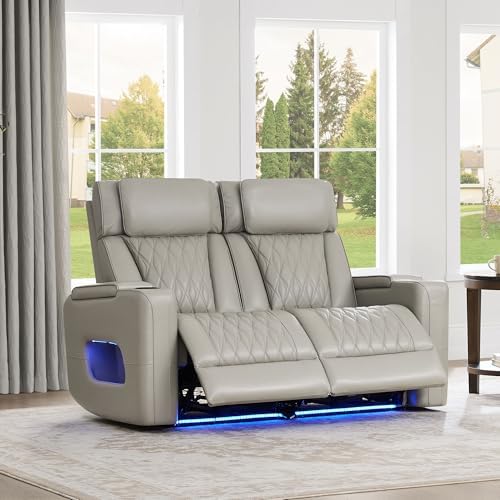 Watson & Whitely Genuine Leather Power Reclining Loveseat - Image 3