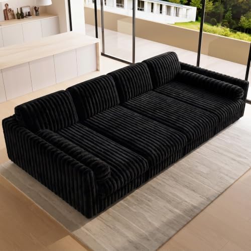 Belffin Plush Corduroy Modular Cloud Sofa Bed by Belffin