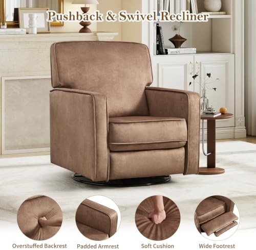 CANMOV Swivel Recliner Chair, Push Back Recliner Chair, 360° Swivel Chair - Image 3