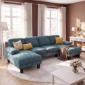 Furmax Sectional Couches for Living Room, Light Blue by Furmax