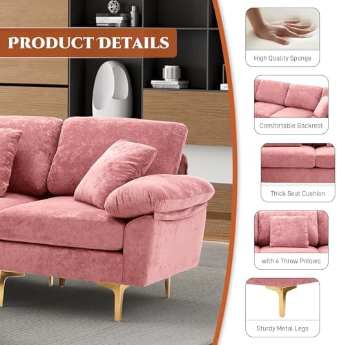 OUYESSIR 114" U-Shaped Modular Sectional Sofa - Image 6