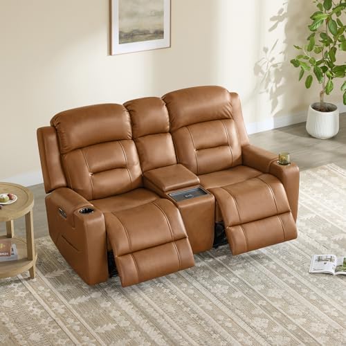 Watson & Whitely Genuine Leather Power Reclining Sofa & Loveseat Set - Image 2