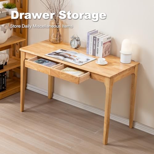 Solid Wood Desk, Gaming Study Home Office Desks - Image 5