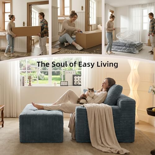66" Oversized Boneless Chaise Lounge Chair - Image 6