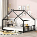 Flieks Full Size Metal House Bed Frame by Flieks