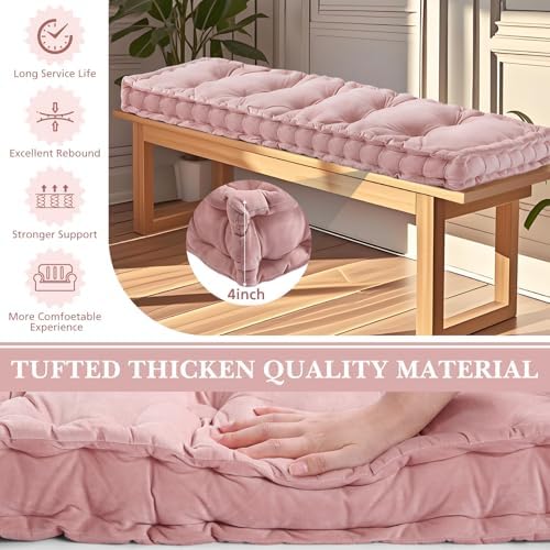 Threehoney Velvet Bench Cushion - Image 3