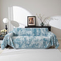 MEETSKY Boho Couch Cover for Dogs Washable Blue Abstract Couch Sofa Protector by MEETSKY