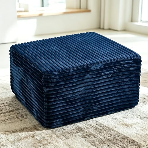 93" U-Shaped Boneless Couch, Corduroy Cloud Couch Sectional - Image 7