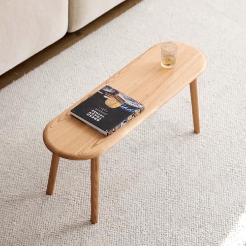 100% Solid Oak Dining Bench, Wood Bench - Image 5