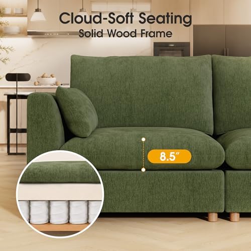 WorthFurni Oversized Modular Sectional Sofa, Comfty 6 Seat Modular Sofa - Image 6