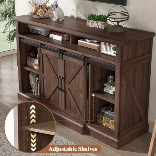AMERLIFE 66" W Farmhouse TV Stand, Entertainment Center - Image 4