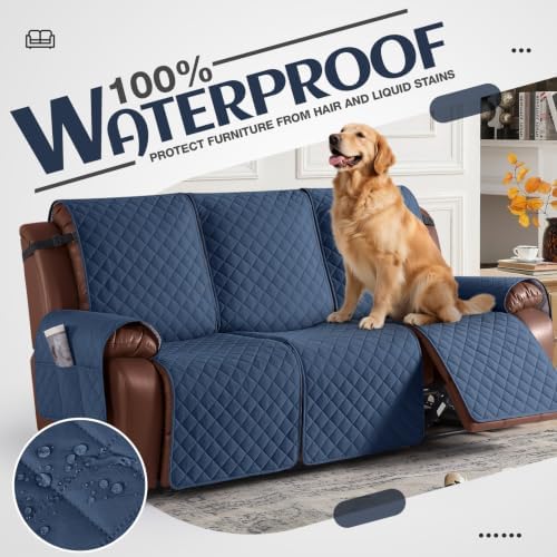 KinCam Waterproof Recliner Sofa Covers Washable, 3 Seater - Image 3
