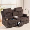 Reclining Loveseat Sofa with Adjustable Headrests, Oversized Recliner Couch by SiTimmGer