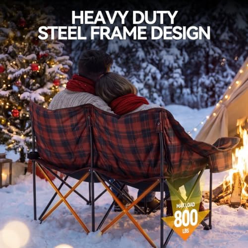 Huskfirm Padded Double Camping Chair, Camping Couch - Image 6